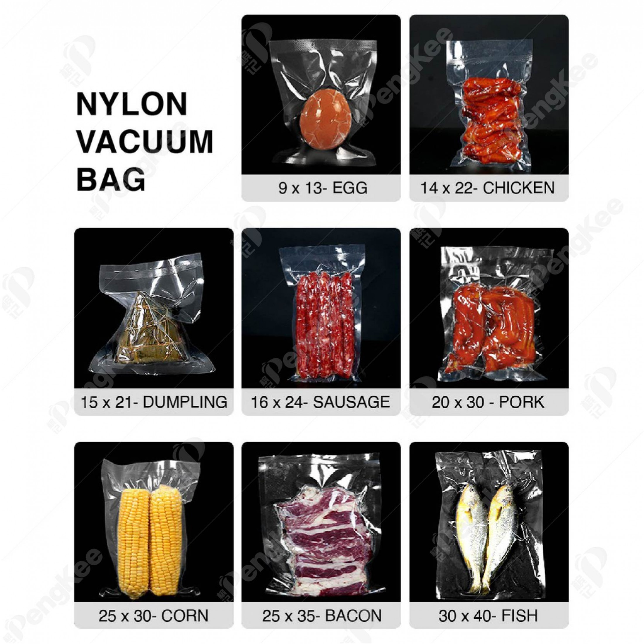 SMALL TRANSPARENT CLEAR NYLON VACUUM BAG Peng Kee Enterprise Sdn Bhd
